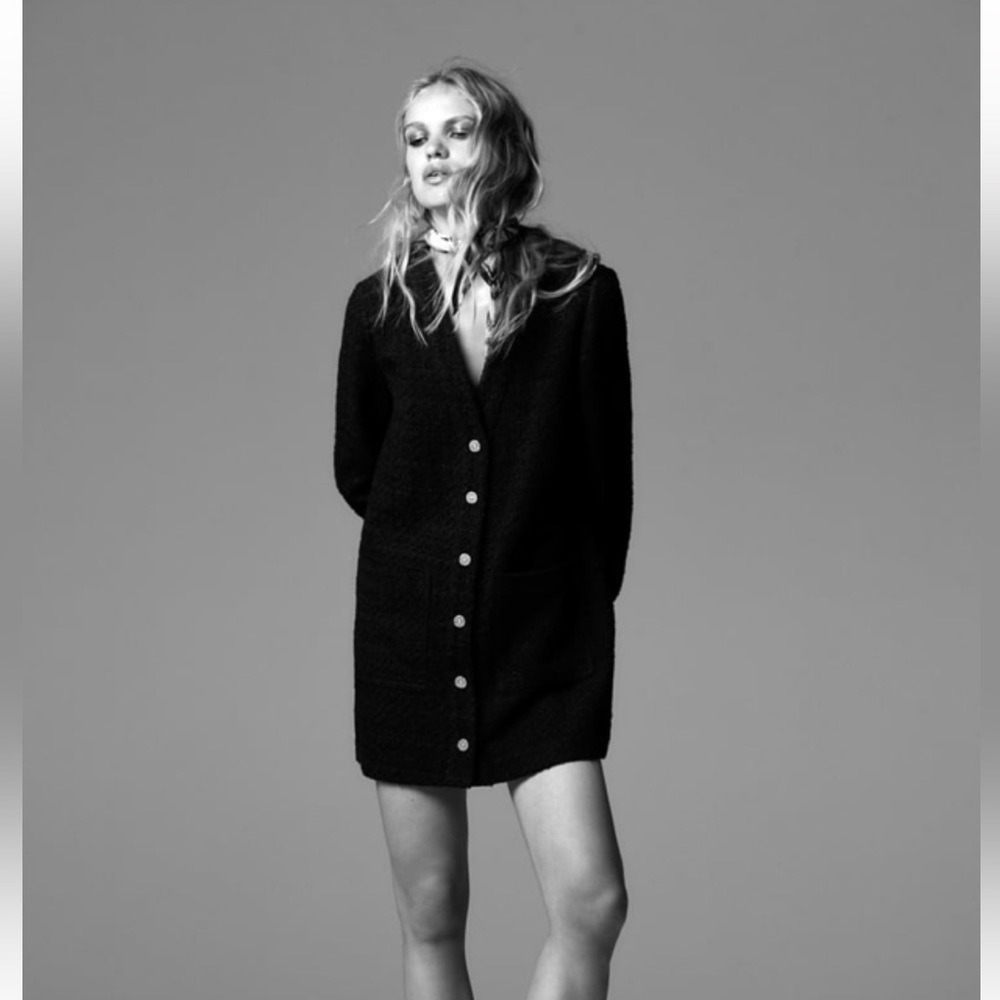 Zara textured black dress - Picture 7 of 7